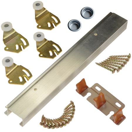 Johnson Hardware Johnson Hardware 2200 Aluminum By-Pass Door Hardware Set 1 pc 2200602D